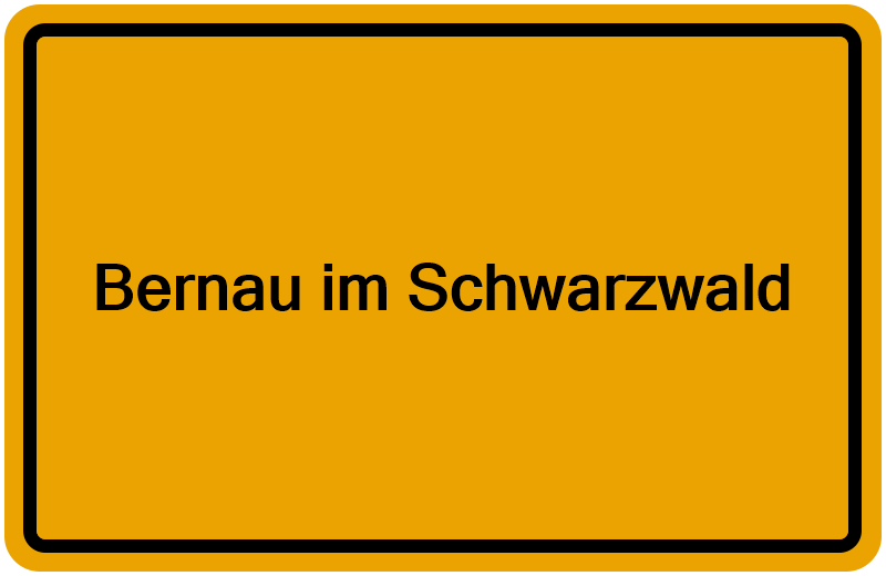 Handelsregisterauszug Bernau im Schwarzwald